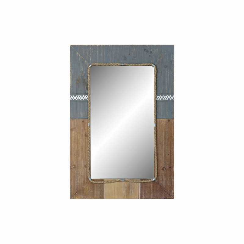 Miroir mural DKD Home Decor Bleu...