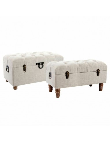 Kruk DKD Home Decor   Beige Hout...