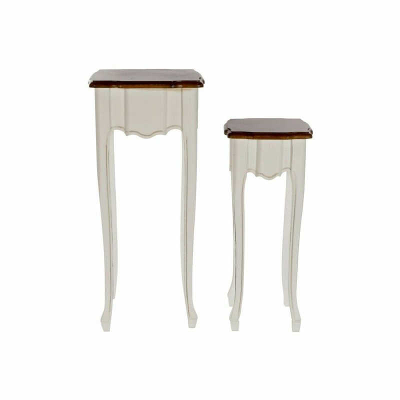 Jeu de 2 tables DKD Home Decor Blanc...