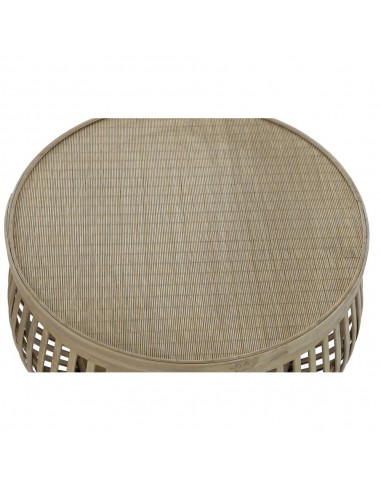 Jeu de 2 tables DKD Home Decor Rotin...