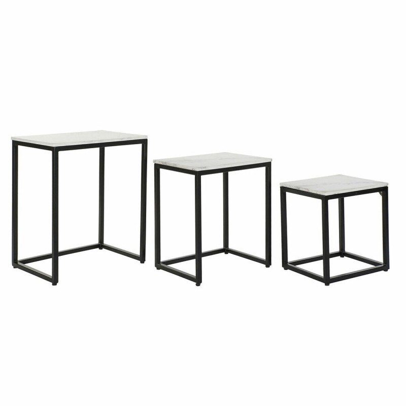 Set van 3 tafels DKD Home Decor Zwart...