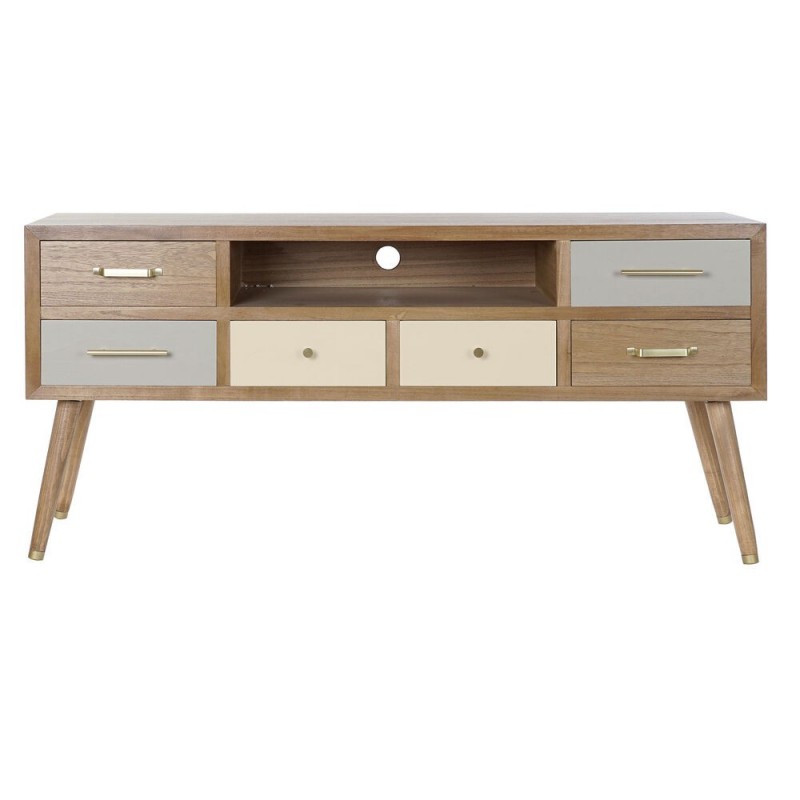 Mueble de TV DKD Home Decor Gris...