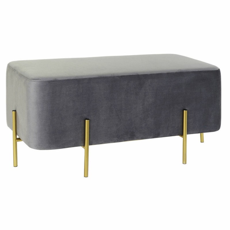 Bench DKD Home Decor   Grey Golden...