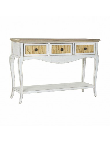 Consola DKD Home Decor Abeto Blanco...