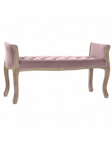 Bench DKD Home Decor   Pink Linen...