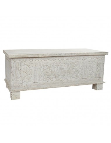 Coffre DKD Home Decor Blanc Bois de...