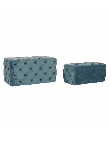 Bench DKD Home Decor   Blue Polyester...