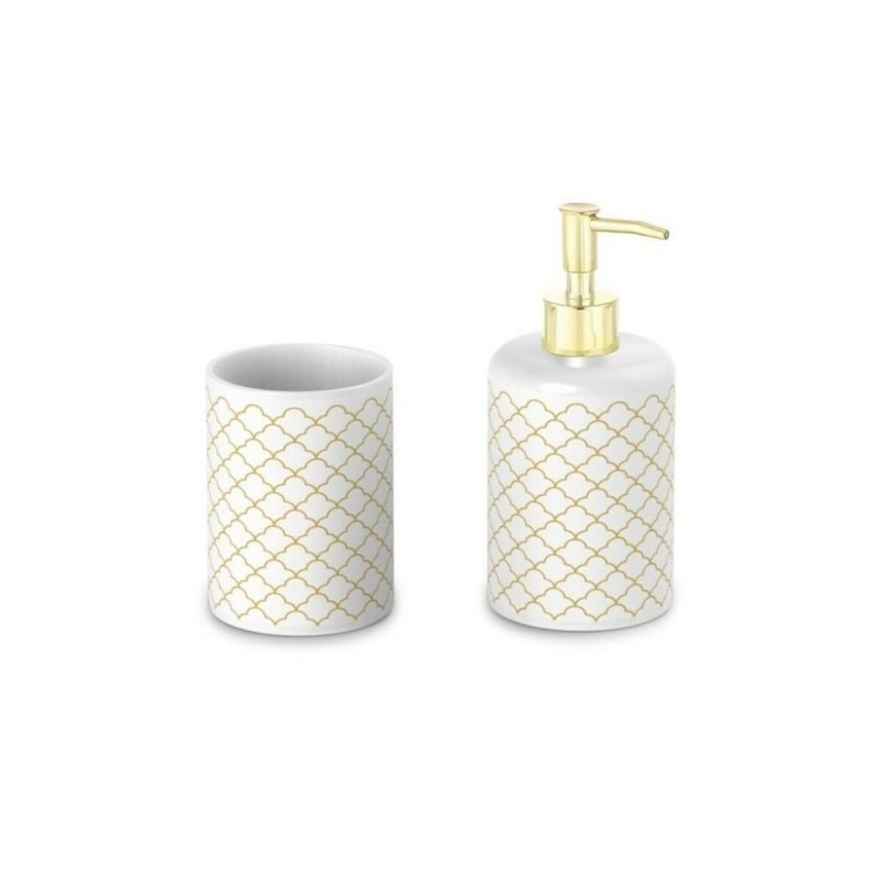 Bath Set DKD Home Decor White ABS...