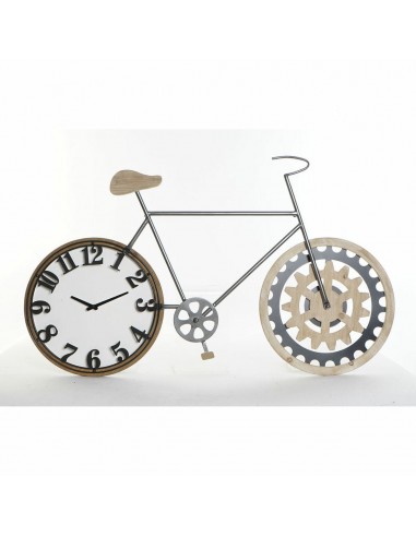 Muurklok DKD Home Decor Zwart Fiets...