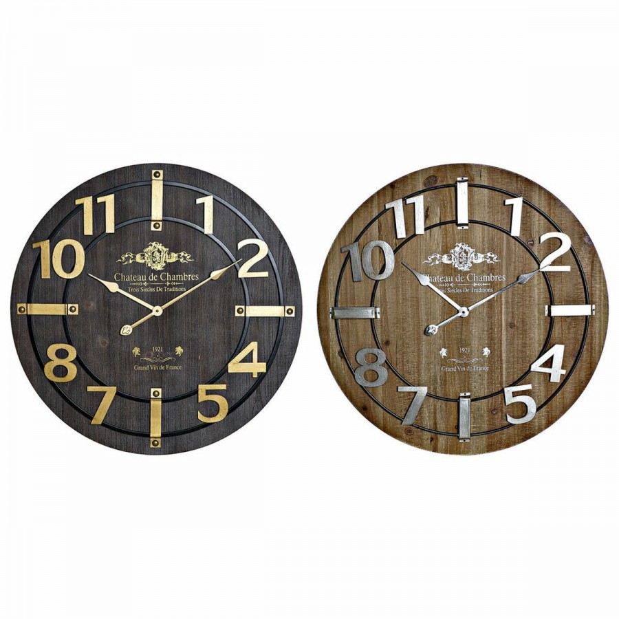 Reloj de Pared DKD Home Decor Negro...