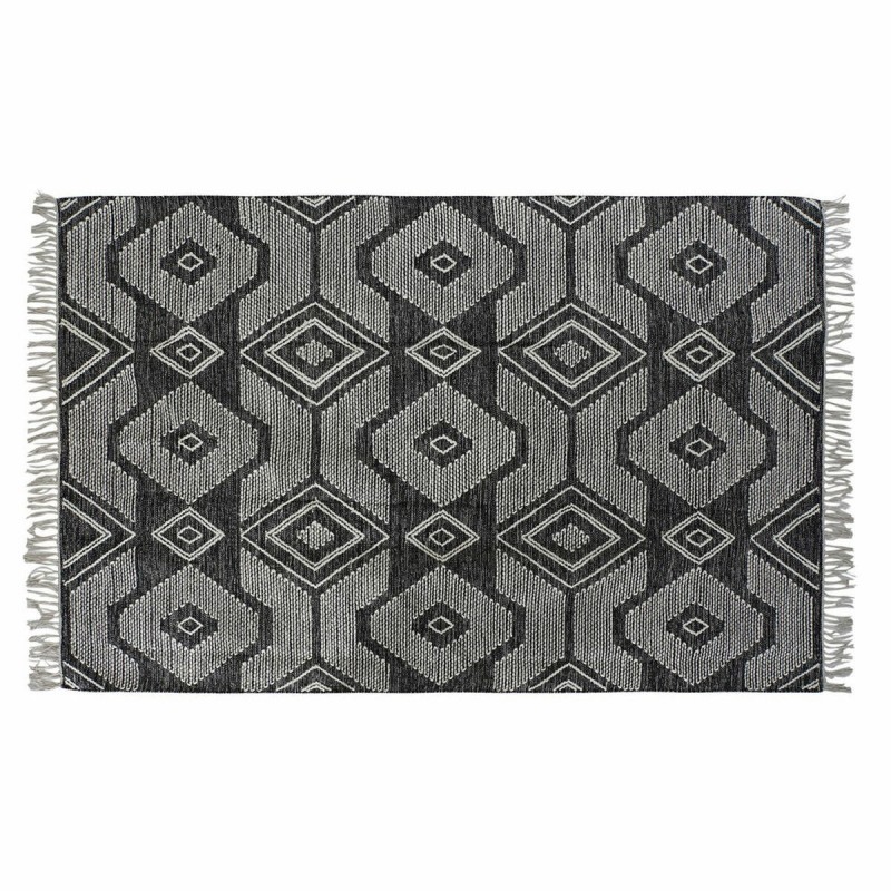 Tapis DKD Home Decor Blanc Noir Coton...