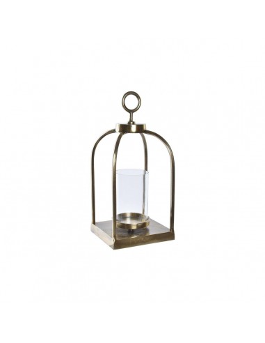 Farol DKD Home Decor Cristal Dorado...