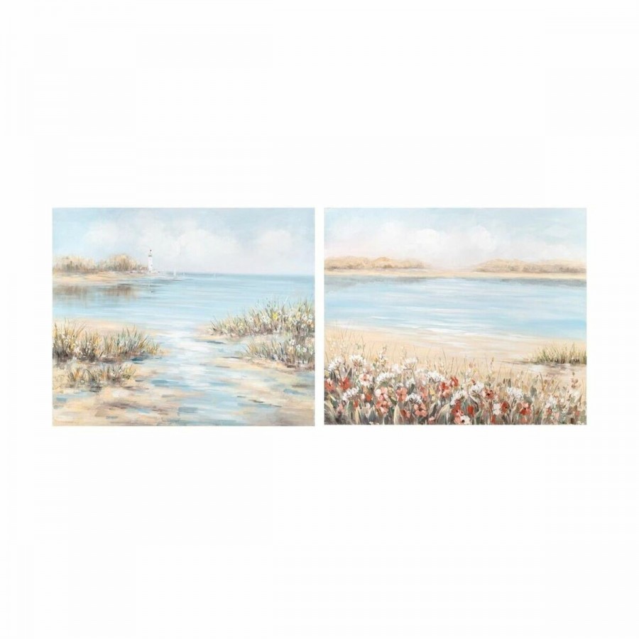 Schilderij DKD Home Decor Strand...