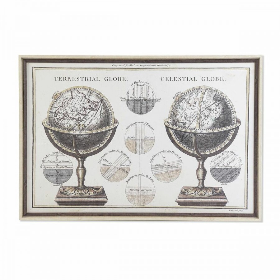 Cadre DKD Home Decor Mappemonde (95 x...