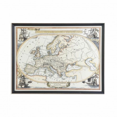 Cadre DKD Home Decor Mappemonde (83,5...