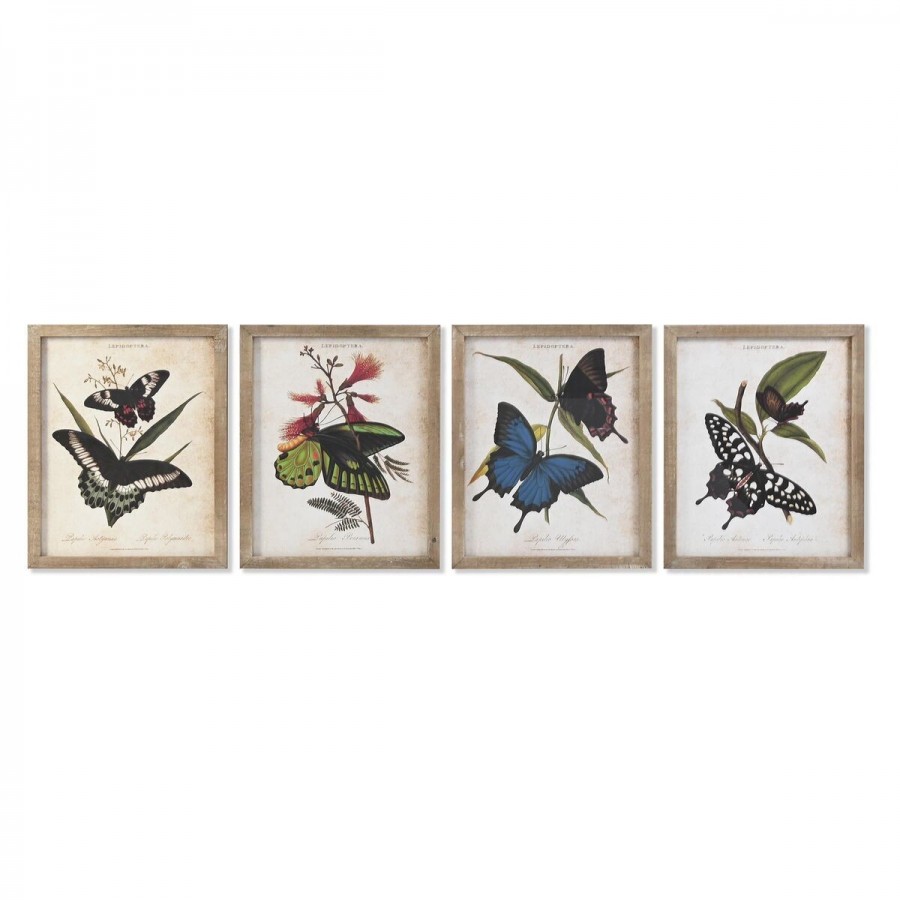 Cuadro DKD Home Decor Mariposas (40 x...