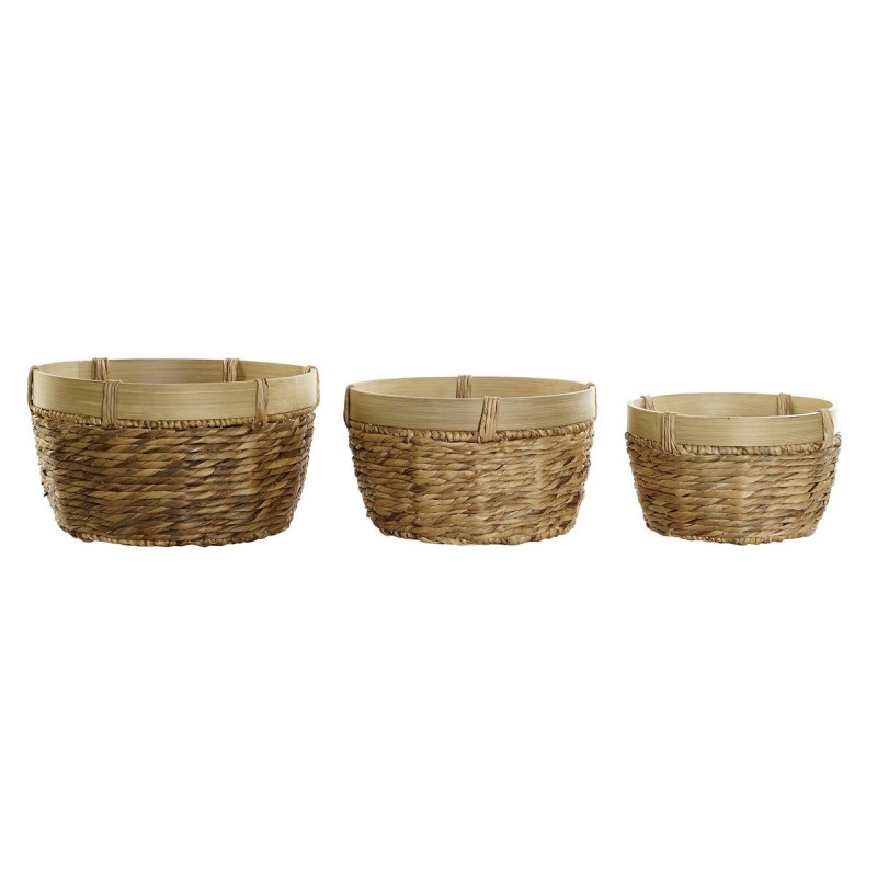 Basket spelset DKD Home Decor Bamboe...