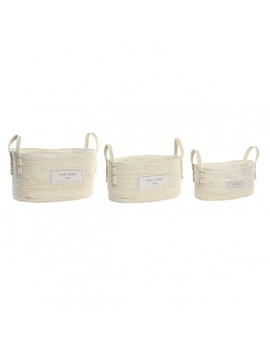 Basket set DKD Home Decor Cotton...