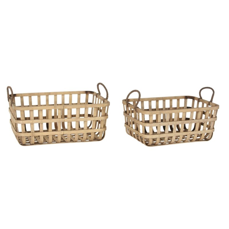 Basket spelset DKD Home Decor Bamboe...