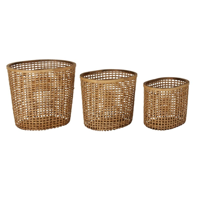 Basket spelset DKD Home Decor Bamboe...