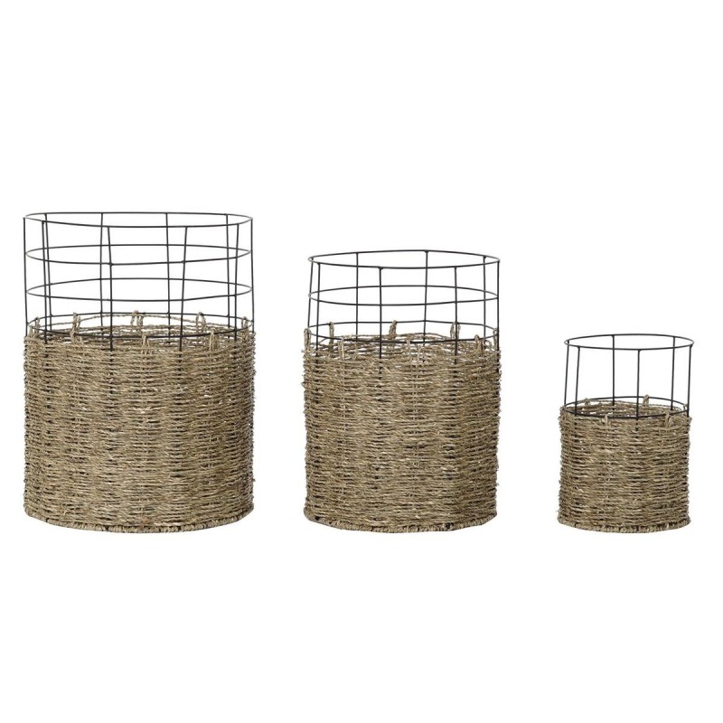 Juego de Cestas DKD Home Decor Metal...