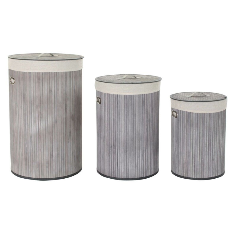 Korbsatz DKD Home Decor Grau...