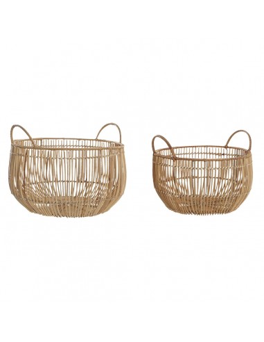 Basket set DKD Home Decor Rattan (36...