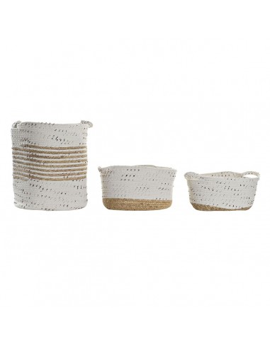 Basket set DKD Home Decor Cotton Boho...