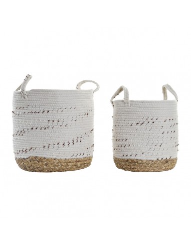 Basket set DKD Home Decor Cotton Boho...