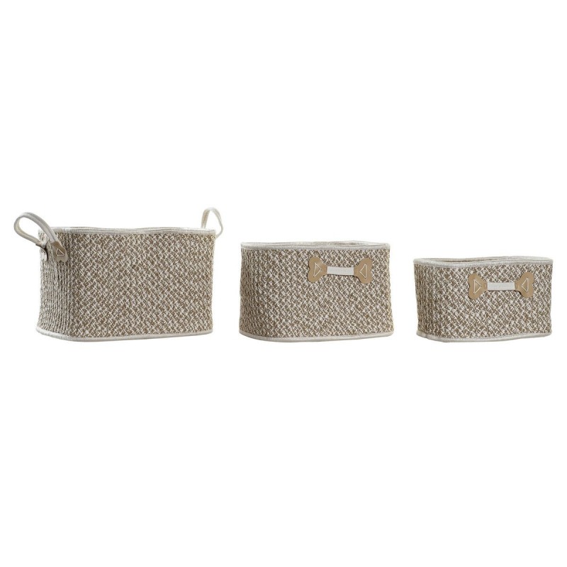 Basket set DKD Home Decor Cotton Jute...