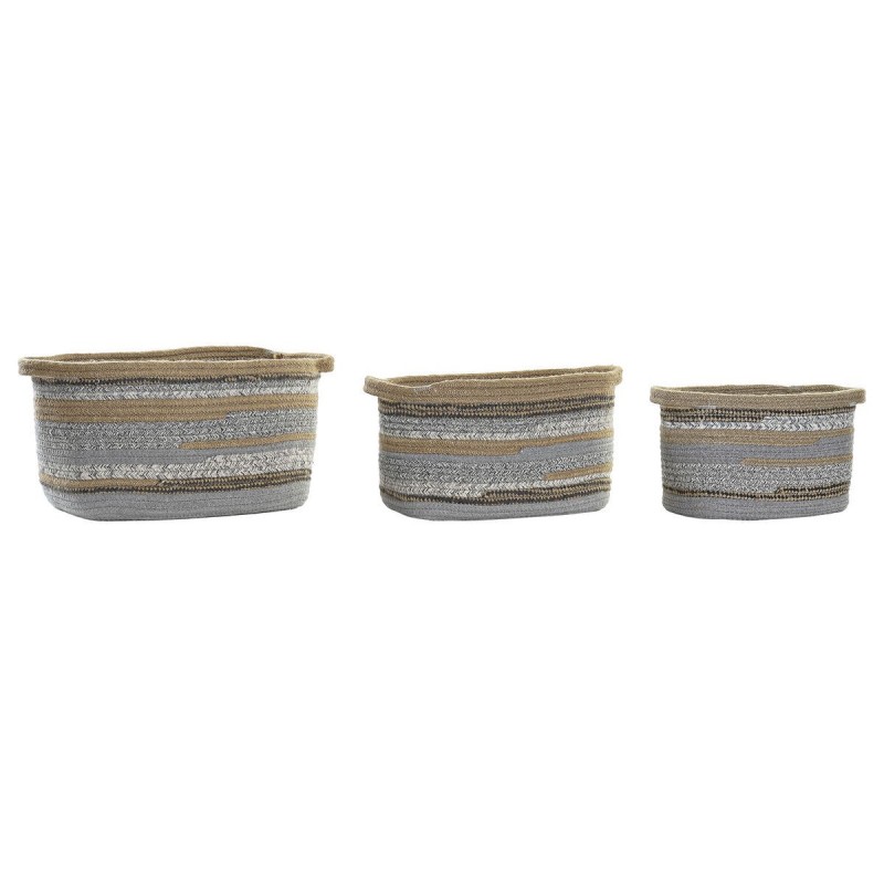 Basket set DKD Home Decor Cotton Jute...