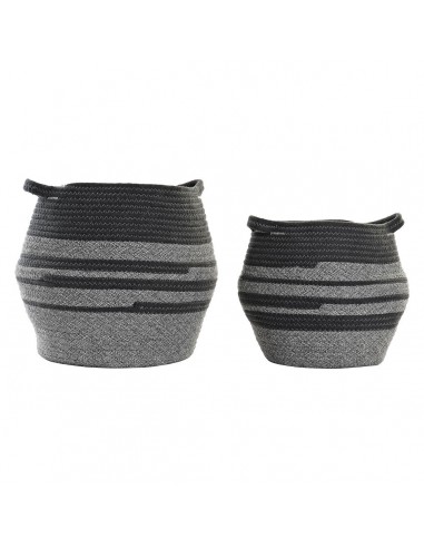 Basket set DKD Home Decor Cotton (40...