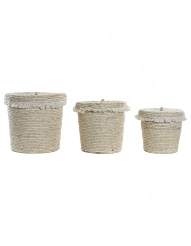 Basket set DKD Home Decor Fibre (36 x...