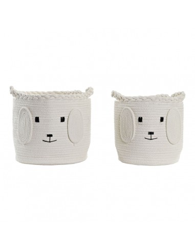 Basket set DKD Home Decor Cotton...