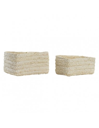 Basket set DKD Home Decor Fibre (28 x...