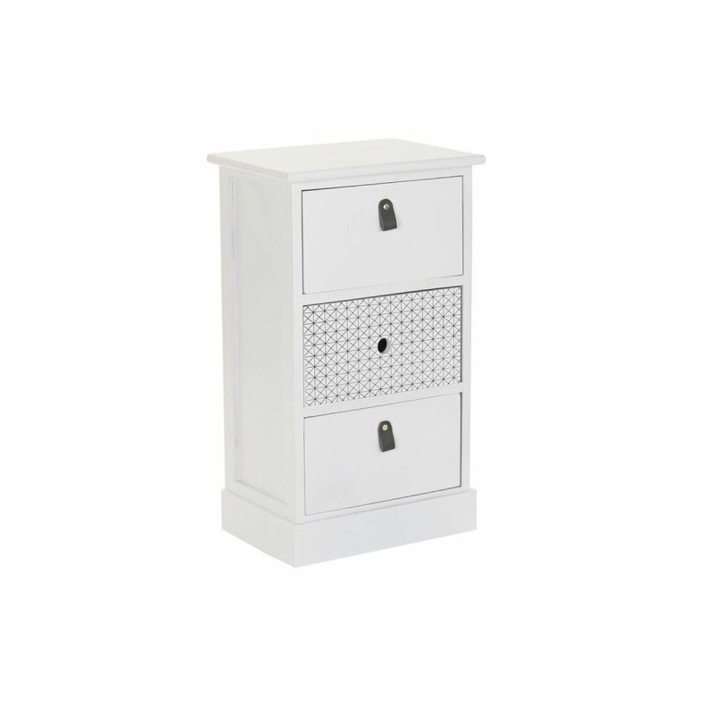 Cajonera DKD Home Decor Gris Blanco...