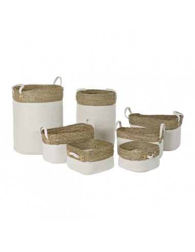 Set di Cestini DKD Home Decor Bianco...