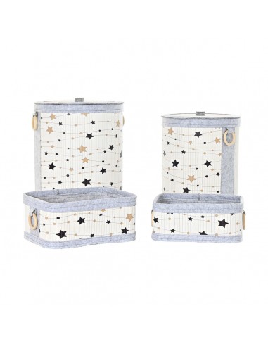 Set de basket DKD Home Decor Etoiles...