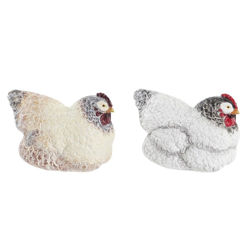 Deko-Figur DKD Home Decor Harz Huhn...