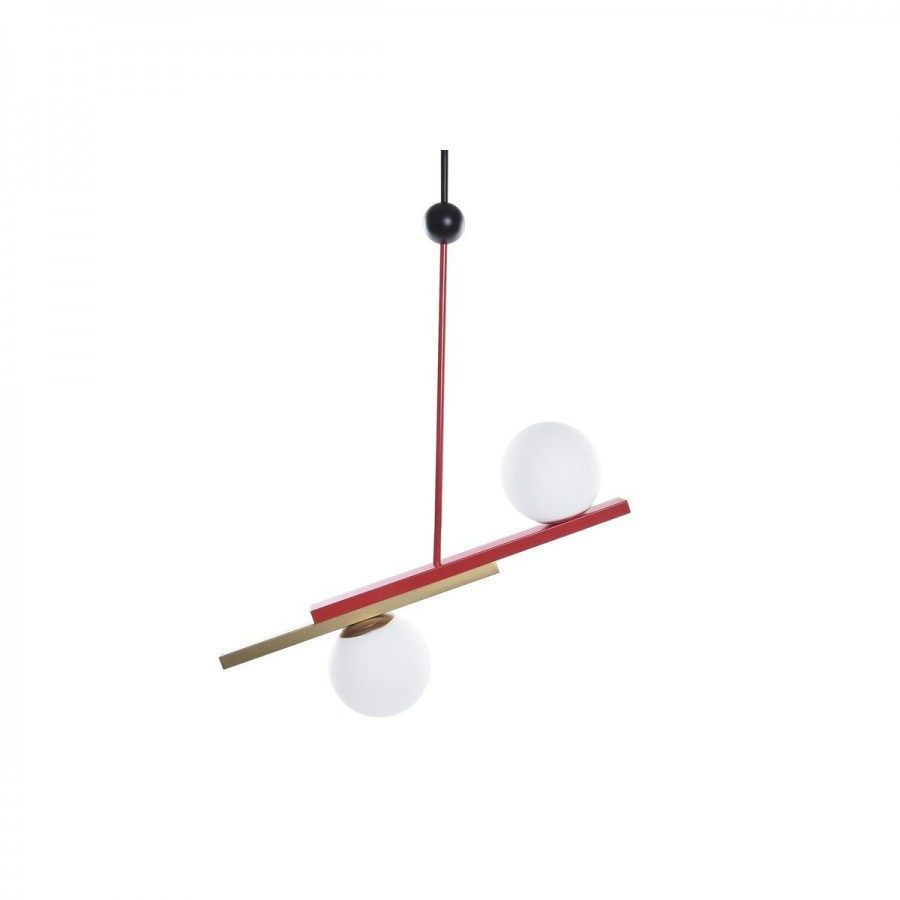 Suspension DKD Home Decor Rouge Noir...