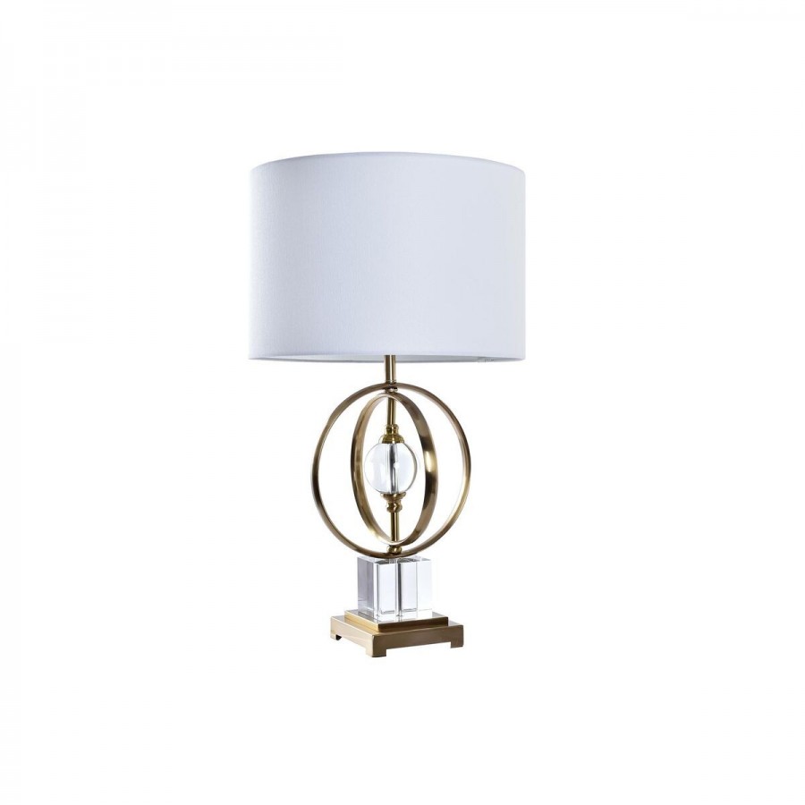 Bureaulamp DKD Home Decor Gouden Wit...