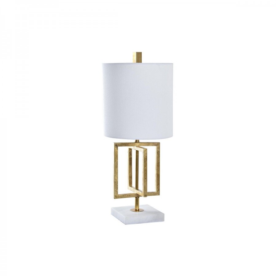 Bureaulamp DKD Home Decor Gouden Wit...