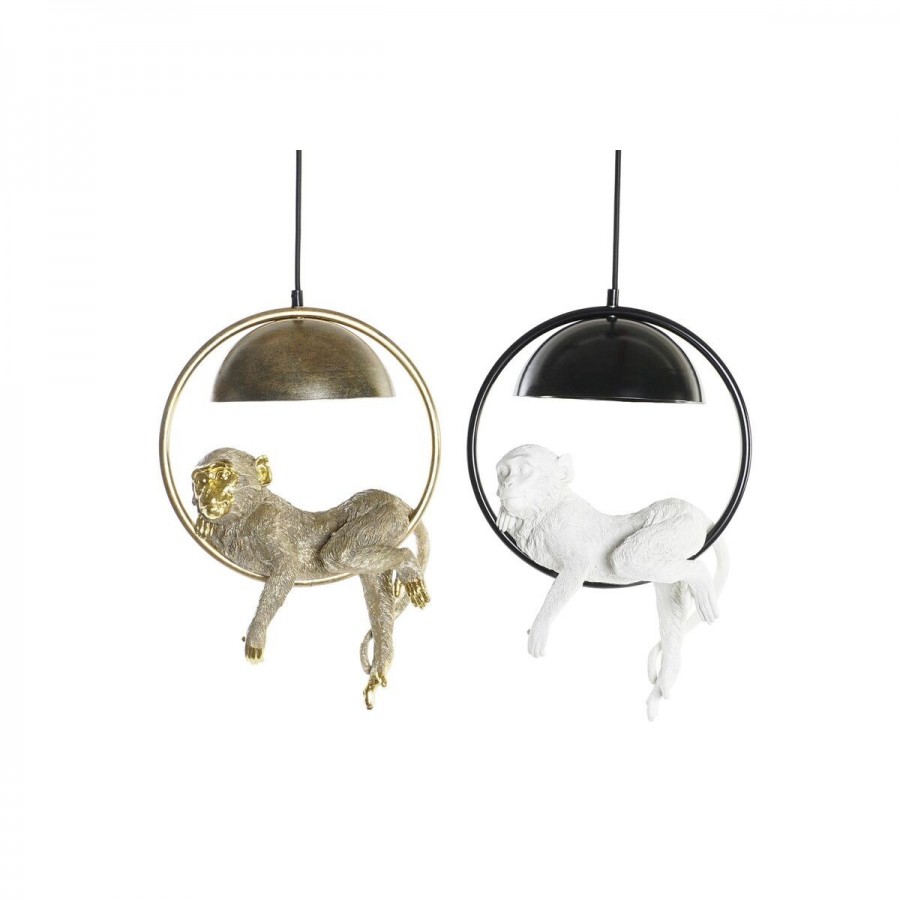 Suspension DKD Home Decor Doré Blanc...