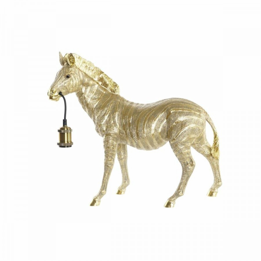 Desk lamp DKD Home Decor Zebra Golden...