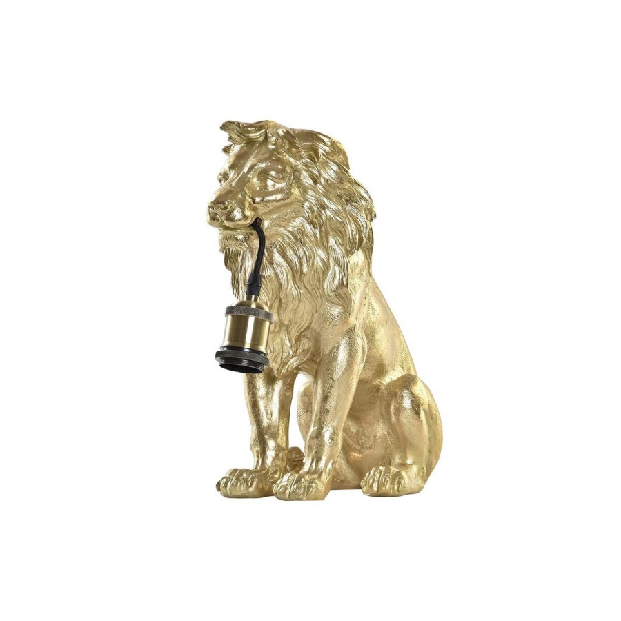 Desk lamp DKD Home Decor Golden Lion...