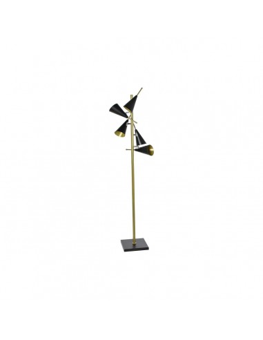 Vloerlamp DKD Home Decor Zwart Gouden...