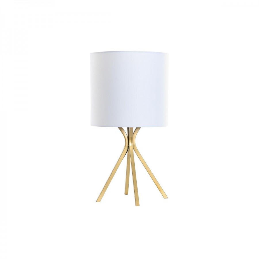 Bureaulamp DKD Home Decor Gouden Wit...