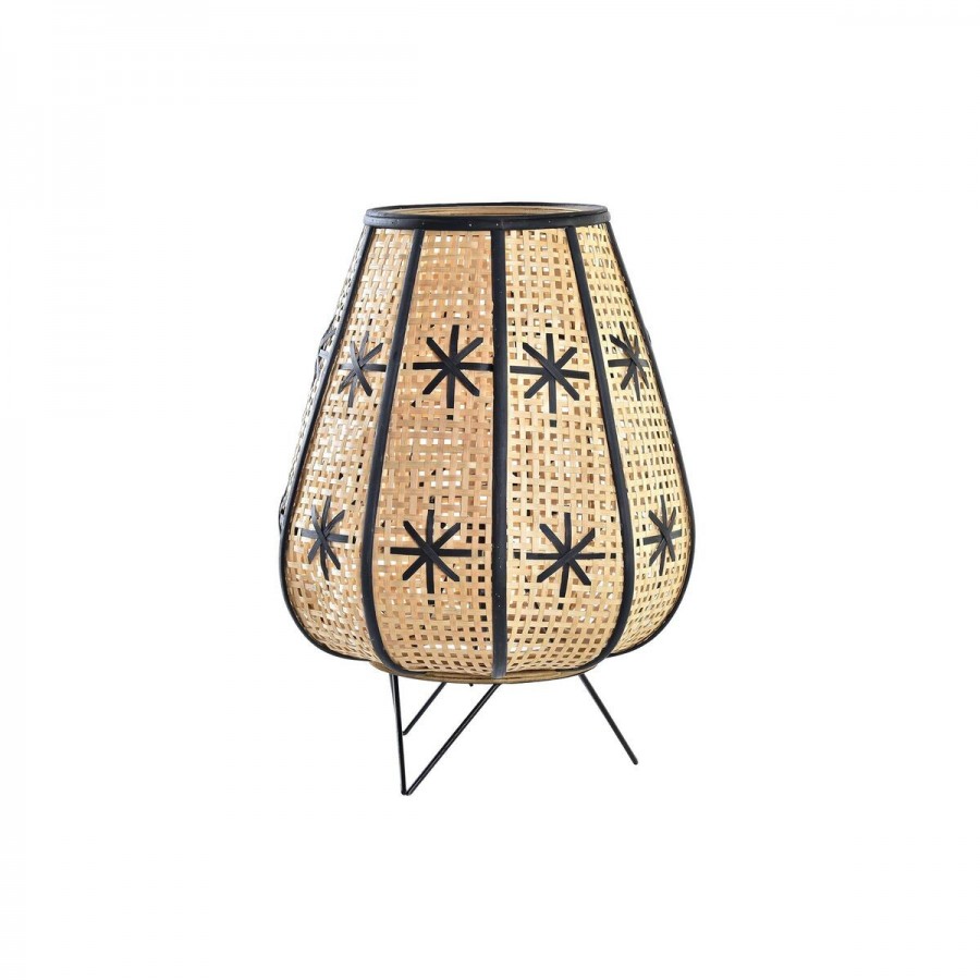 Bureaulamp DKD Home Decor Bloem Zwart...