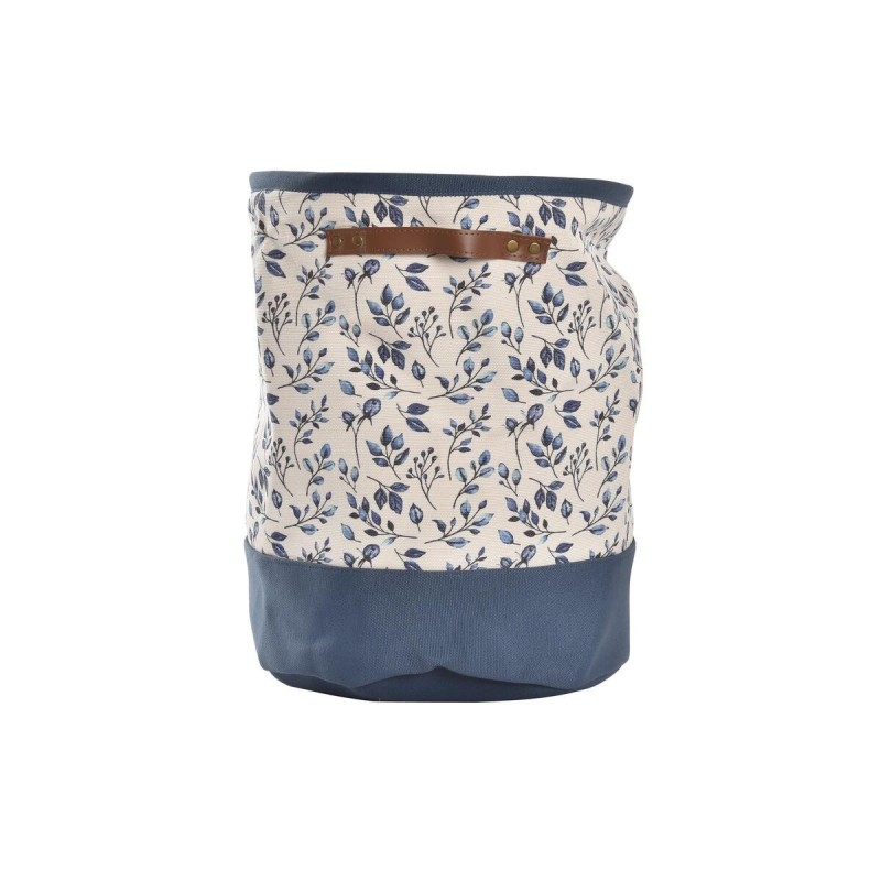 Laundry basket DKD Home Decor Blue...