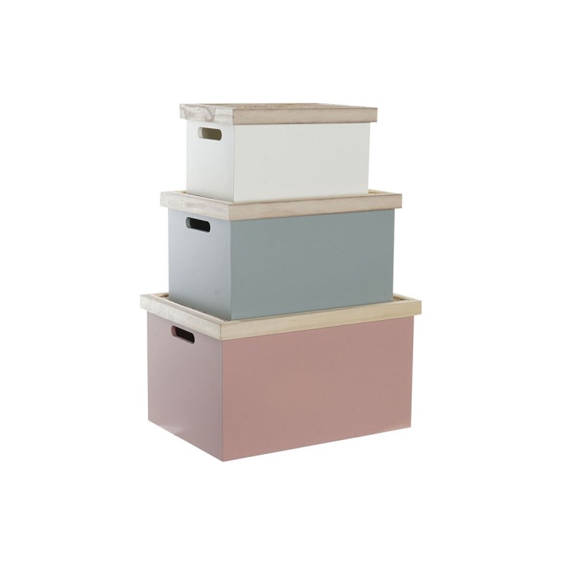 Set of decorative boxes DKD Home...